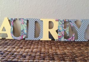 Fabric Covered Letters for Nursery Fabric Covered Wooden Letters Nursery Kids Roomnewlyweds