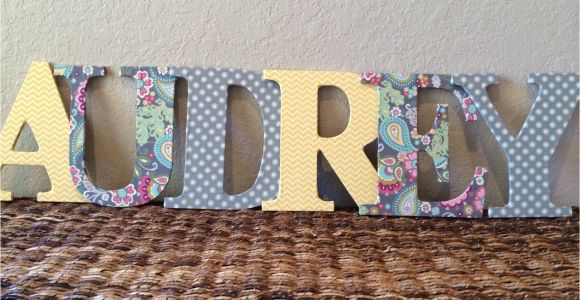Fabric Covered Letters for Nursery Fabric Covered Wooden Letters Nursery Kids Roomnewlyweds