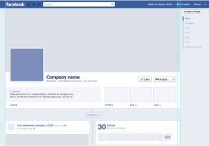 Facebook Company Page Template Facebook Page Template Cyberuse