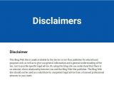 Facebook Disclaimer Template Sample Disclaimer Template Termsfeed