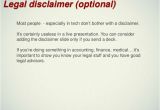 Facebook Disclaimer Template Startup Pitch Deck Template