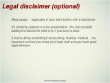 Facebook Disclaimer Template Startup Pitch Deck Template