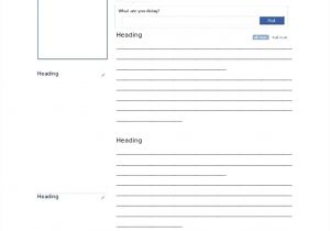 Facebook Message Template for Word Facebook Template Word