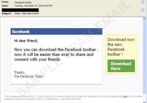 Facebook Phishing Email Template Fake Facebook toolbar Makes Rounds Trendlabs Security