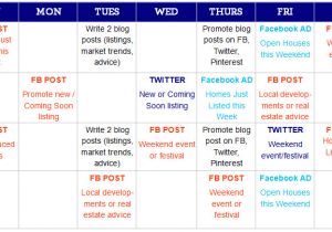 Facebook Posting Schedule Template social Media Marketing for Real Estate Agents Creating A