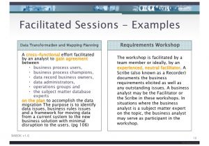 Facilitation Plan Template Iiba Facilitation Skills for Business Analysis V2