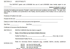 Facilities Management Contract Template 8 Rental Contract Templates Sample Templates