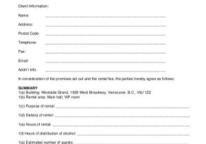 Facility Rental Contract Template Sample Renters Agreement form 8 Free Documents In Pdf