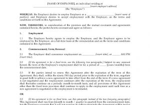 Fair Work Australia Employment Contract Template Free Employment Agreement Template Australia