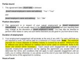 Fair Work Employment Contract Template Casual Employment Contract Template