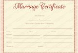 Fake Marriage Certificate Template Maroon Delight Marriage Certificate Template Marriage