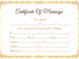 Fake Marriage Certificate Template Marriage Certificate Template Certificate Templates