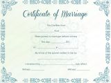 Fake Marriage Certificate Template Mint Colored Marriage Certificate Template