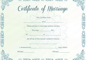 Fake Marriage Certificate Template Mint Colored Marriage Certificate Template