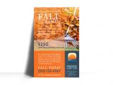 Fall Clean Up Flyer Template Lawn Mowing Fall Cleanup Poster Template Mycreativeshop