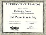 Fall Protection Certification Template Training Certificates Template Choice Image Avery