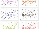 Family Next Door Blank Card 36 assorted Pack Welcome Note Cards Bulk Box Set Blank On the Inside 6 Colorful Star Pattern Designs Includes 36 Greeting Cards and Envelopes