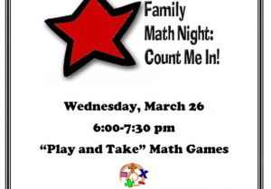 Family Reading Night Flyer Template Crocker Farm Pgo Family Math Night Wed March 26th