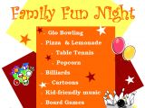Family Reading Night Flyer Template Family Fun Night Level 1 Game Center Plaster Student