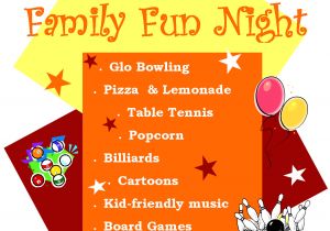 Family Reading Night Flyer Template Family Fun Night Level 1 Game Center Plaster Student