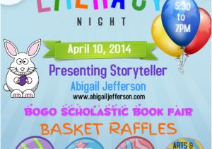 Family Reading Night Flyer Template Family Literacy Night 2014 Postermywall