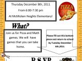 Family Reading Night Flyer Template Math Night Flyer December 8th Mcmicken Heights