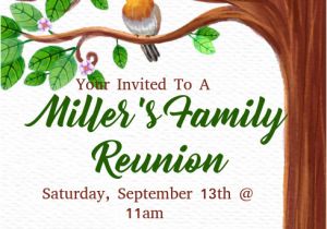 Family Reunion Flyer Template Family Reunion Template Postermywall