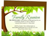 Family Reunion Flyer Template Free Family Tree Reunion Party Invitations Templates