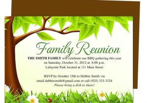 Family Reunion Flyer Template Free Family Tree Reunion Party Invitations Templates