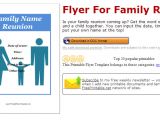Family Reunion Flyer Template Word June 2014 Af Templates