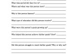 Famous Person Report Template 6 Best Images Of Biography Book Report Printables