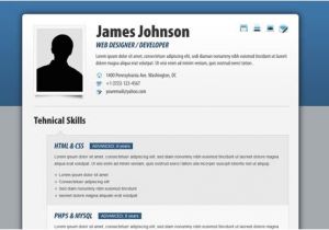 Fancy Resume Templates 40 Great HTML Cv Resume Templates Template Idesignow