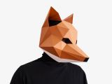 Fantastic Mr Fox Mask Template Fox Mask Diy Printable Animal Head Instant Pdf Download Diy