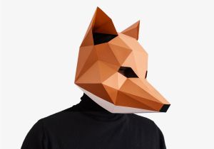 Fantastic Mr Fox Mask Template Fox Mask Diy Printable Animal Head Instant Pdf Download Diy