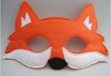 Fantastic Mr Fox Mask Template Fox Mask orange Fox Woodland Animal Mask Fox Costume