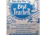 Farewell Card for A Teacher Natali Farewell Gift for Teachers Best Teacher Scroll Card