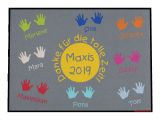 Farewell Card for Nursery Teacher Kindergarten Kita Vorschulkinder Abschiedsfua Matte Maxis Mit