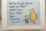 Farewell Card Ideas for Friends Friend Card Winnie the Pooh Quote Friends forever Bestie