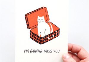 Farewell Card Ideas for Students I M Gonna Miss You Screen Printed Farewell Cardi C A A A