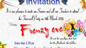 Farewell Invitation Card for Senior Students Beautiful Surprise Party Invitation Template Accordingly