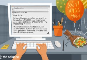 Farewell Message to Write In Card Goodbye Letter Examples when Leaving A Job
