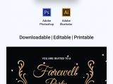 Farewell Party Invitation Card Template Free Farewell Party Invitation with Images Party Invite