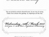 Farewell Party Invitation Card Template Send Off Party Invitation Email Cobypic Com