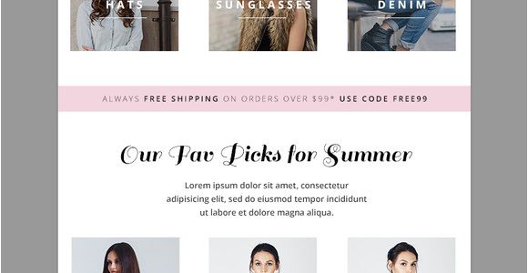 Fashion Email Templates Summer Fashion E Mail Template Email Templates On