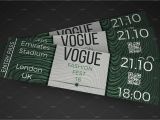 Fashion Show Ticket Template Fashion Show event Ticket Invitation Templates