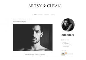 Fashion Templates for Blogger Blogger Template Artsy and Clean themes Creative Market