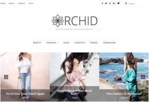 Fashion Templates for Blogger orchid Fashion Blogger Template Blogspot Templates 2018