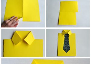 Father S Day Creative Card Ideas Shirt and Tie Father S Day Card Fathers Day Crafts