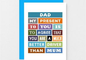 Fathers Day Greeting Card Handmade Funny Xmas Card for Dad Funny Birthday Card for Dad