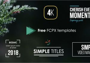 Fcpx Title Templates Freebies Simple Video Making
